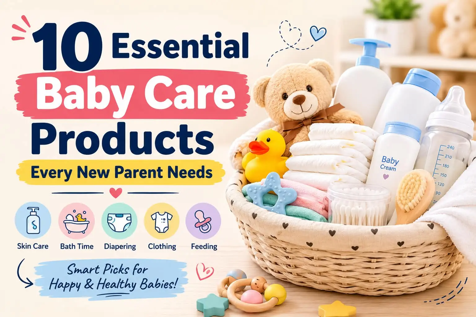 10 Essential Baby Care Products Every Parent Must Have